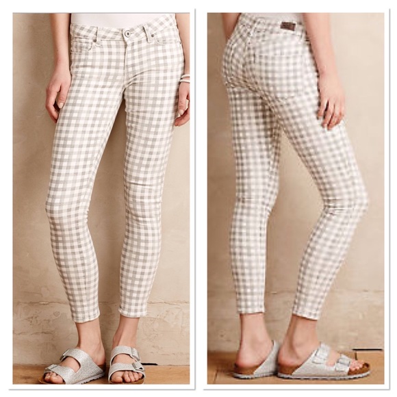 gingham jeans